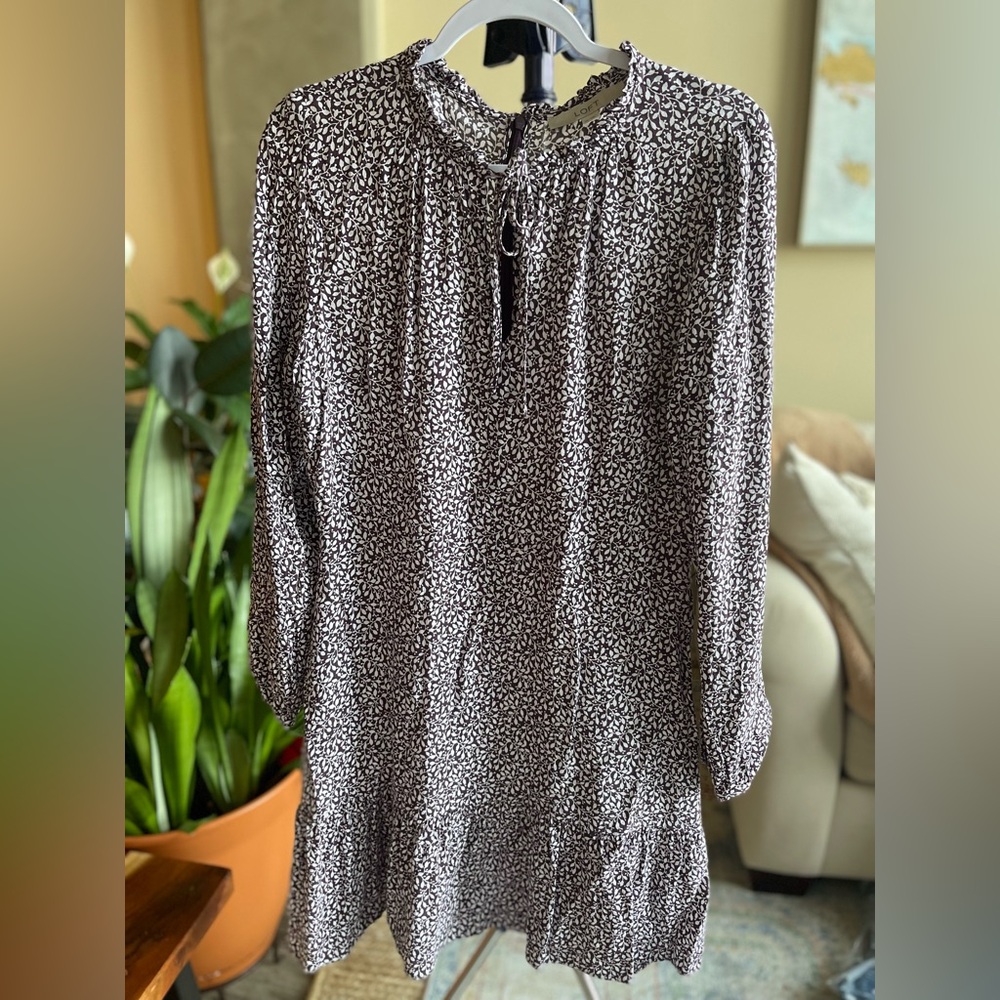 LOFT purple pattered dress